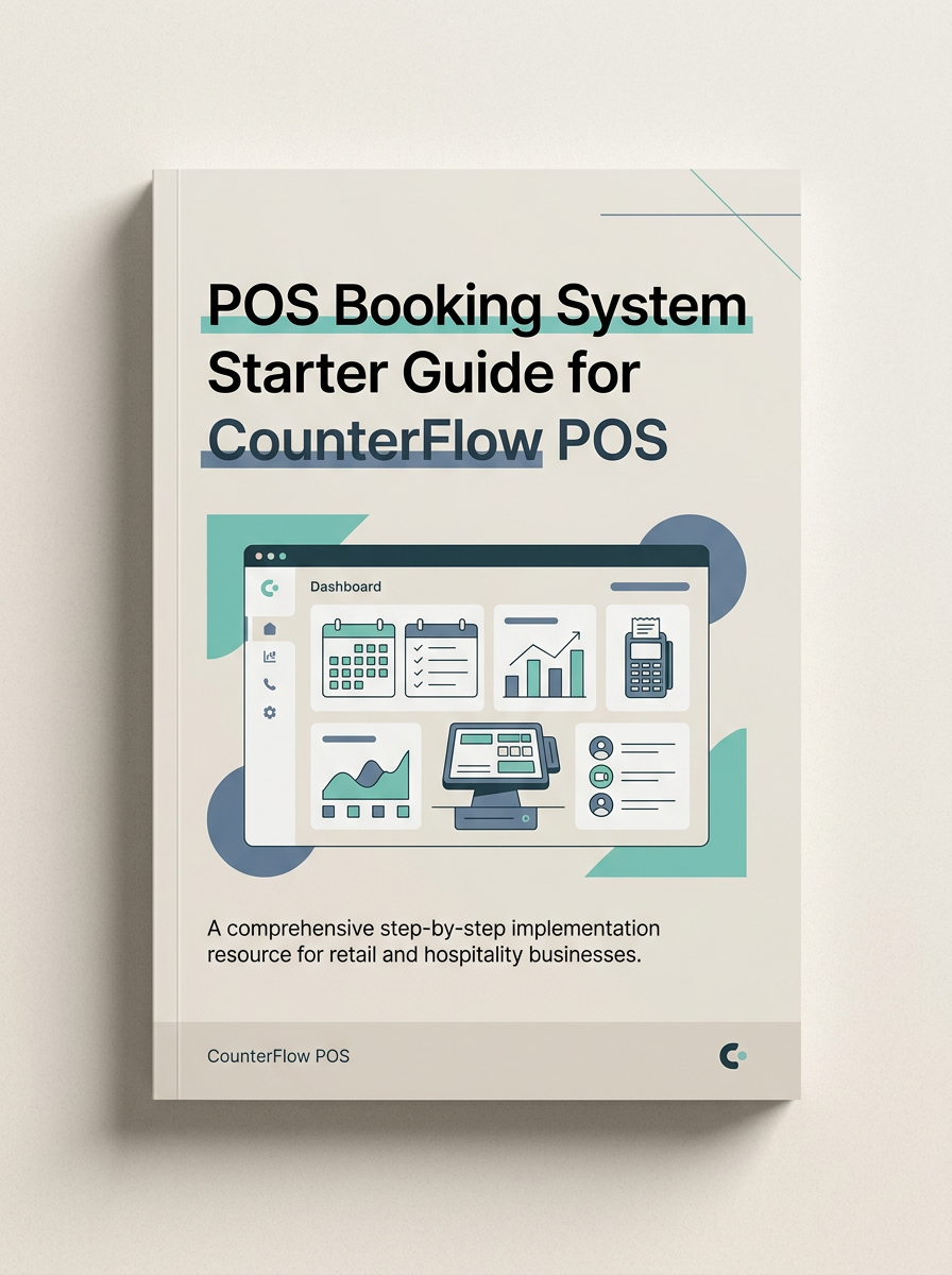 POS Booking System Starter Guide Cover Mockup